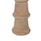 Hello Honey® 10" Hand-Carved Mango Wood Taper Candle Holder